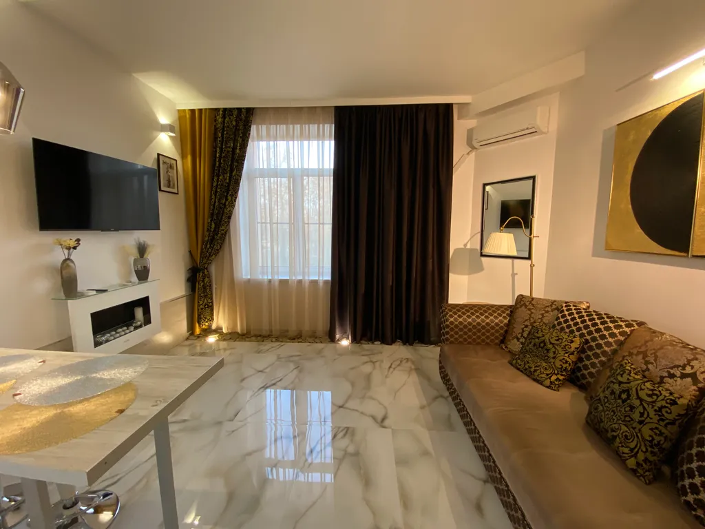 2-х комнатные апартаменты в современном стиле с камином