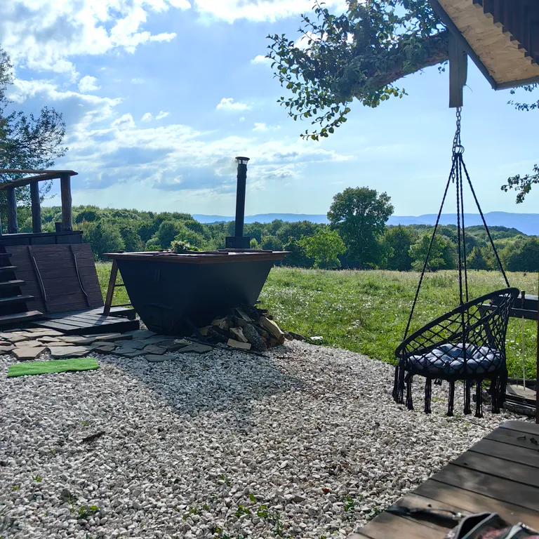 Коттедж Отдых от городской суеты в Адыгеи, домик в лесу А-фрейм — Веселый