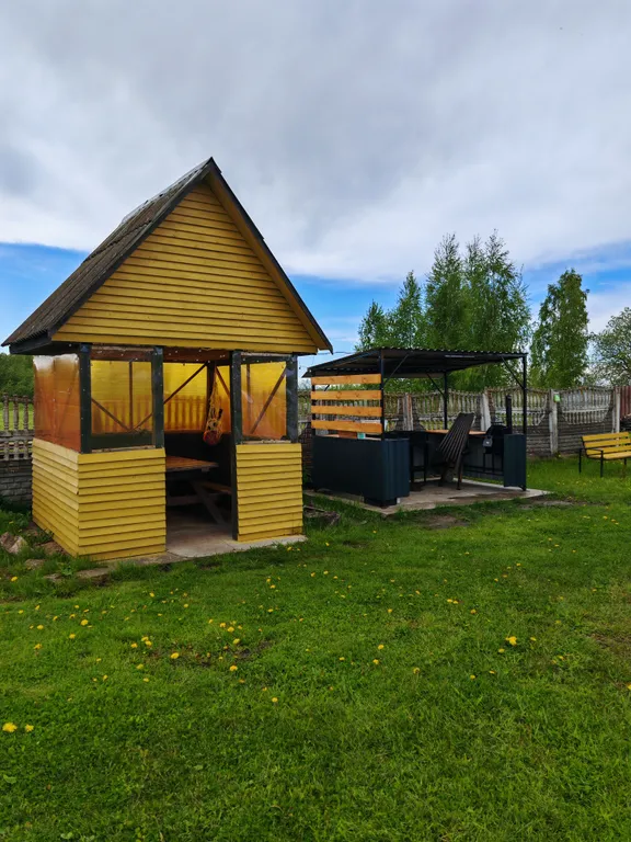 Домик-баня на озере Освейское