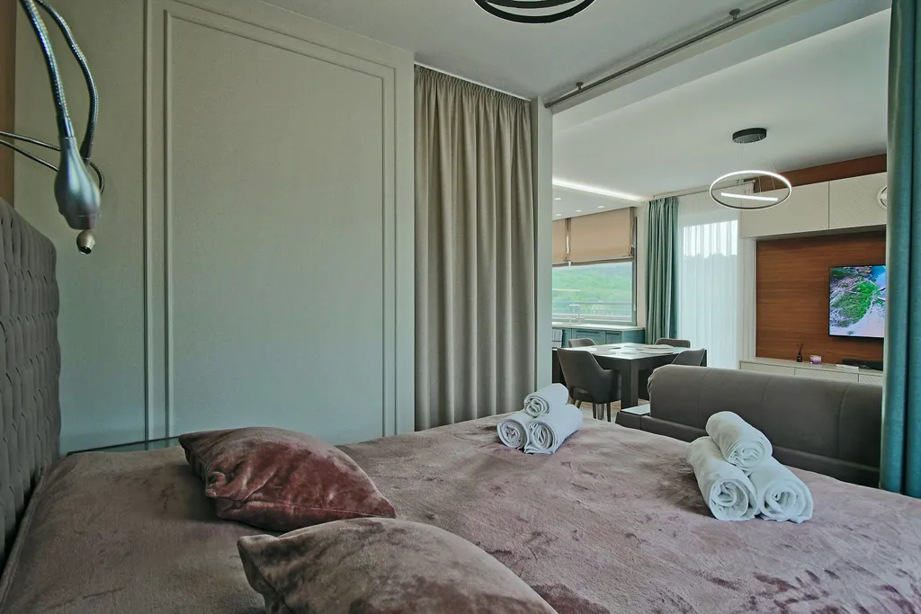 Апартаменты у озера | терраса | сауна | до 4 гостей