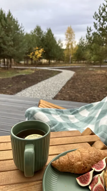 Дома из клееного бруса в хвойном лесу у Камского Моря и Семрука