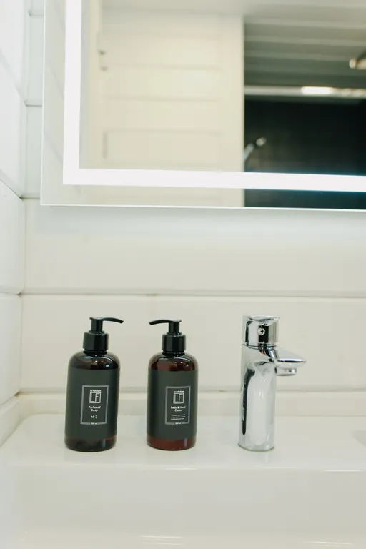 Дом с баней с видом на лес