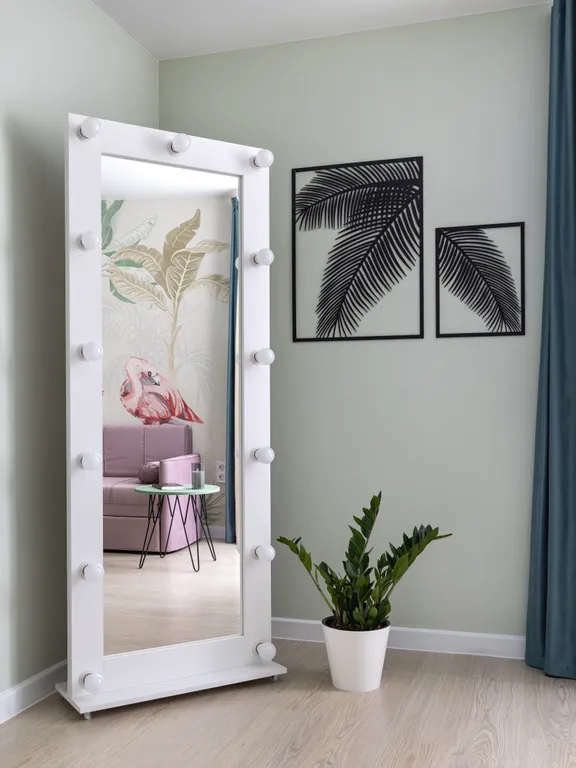 Дизайнерская квартира "Фламинго" рядом с лесом в Зеленогорске