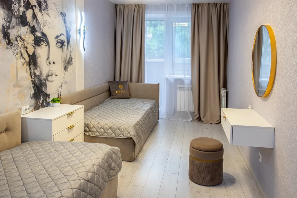 Новая 2-комнатная квартира с джакузи и сауной