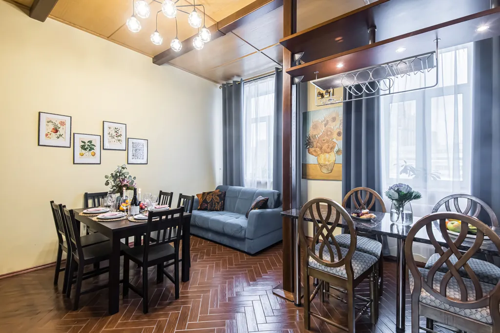 Квартира Квартира Стильная четверка с видом на МИД — Москва