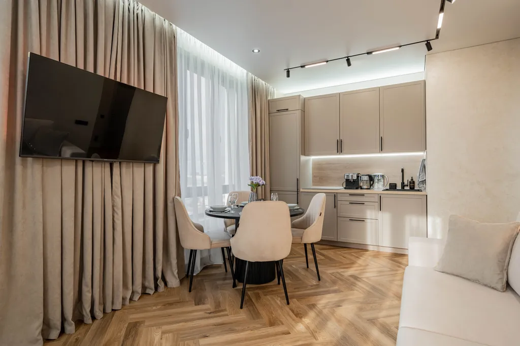 Апартаменты с видом на Кремль у аквапарка с парковкой