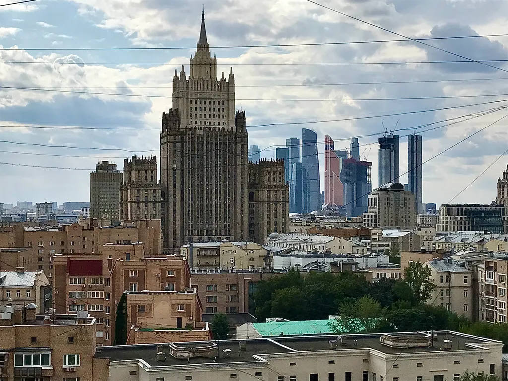 Квартира Квартира Уютная двушка с видом на Московские небоскрёбы — Москва
