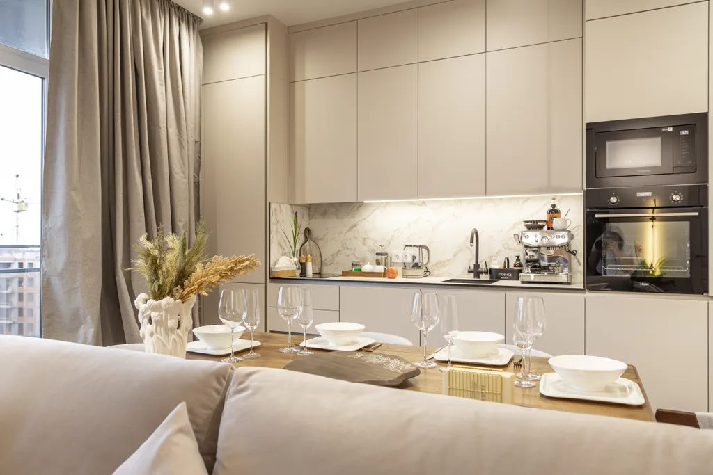 Дизайнерские апартаменты Атмосфера с уютным балконом