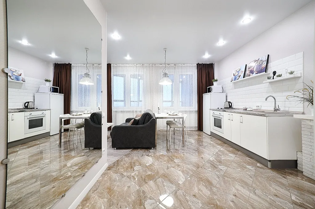 Светлые апартаменты в ЖК бизнес-класса Алые Паруса в центре