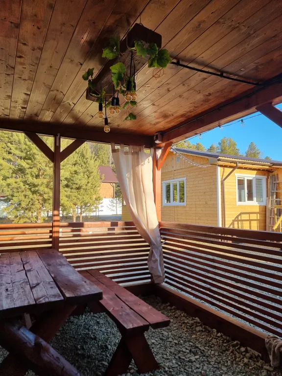 Просторный домик вблизи леса с баней