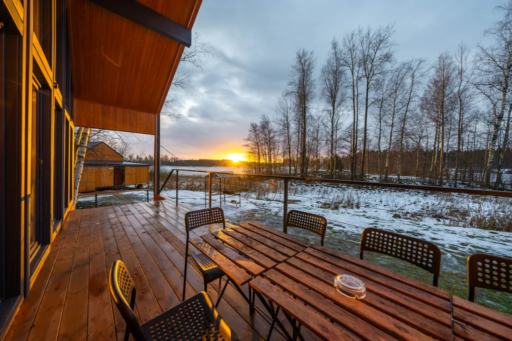 Коттедж Коттедж с видом на озеро — Приозерск