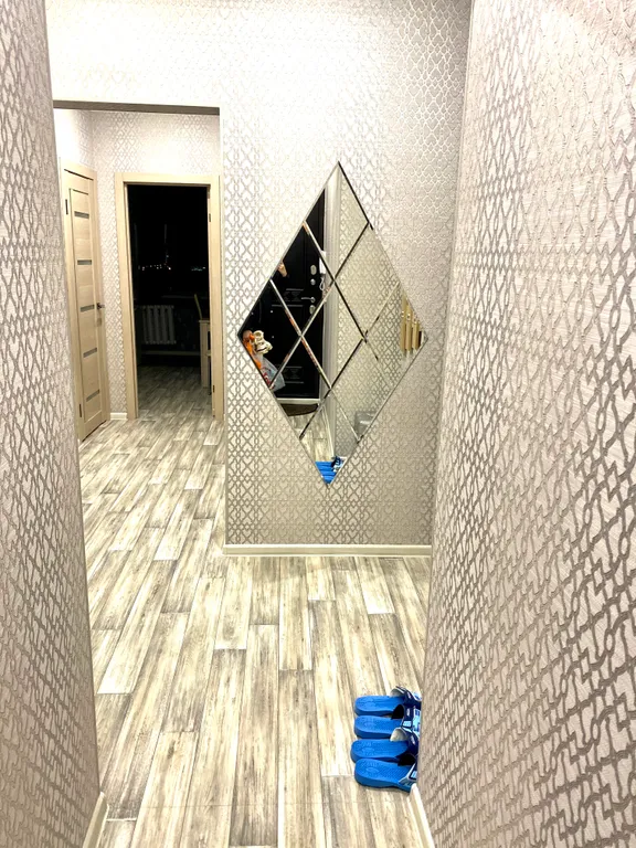 Пентхаус с видом на город. Круглая кровать+ диван