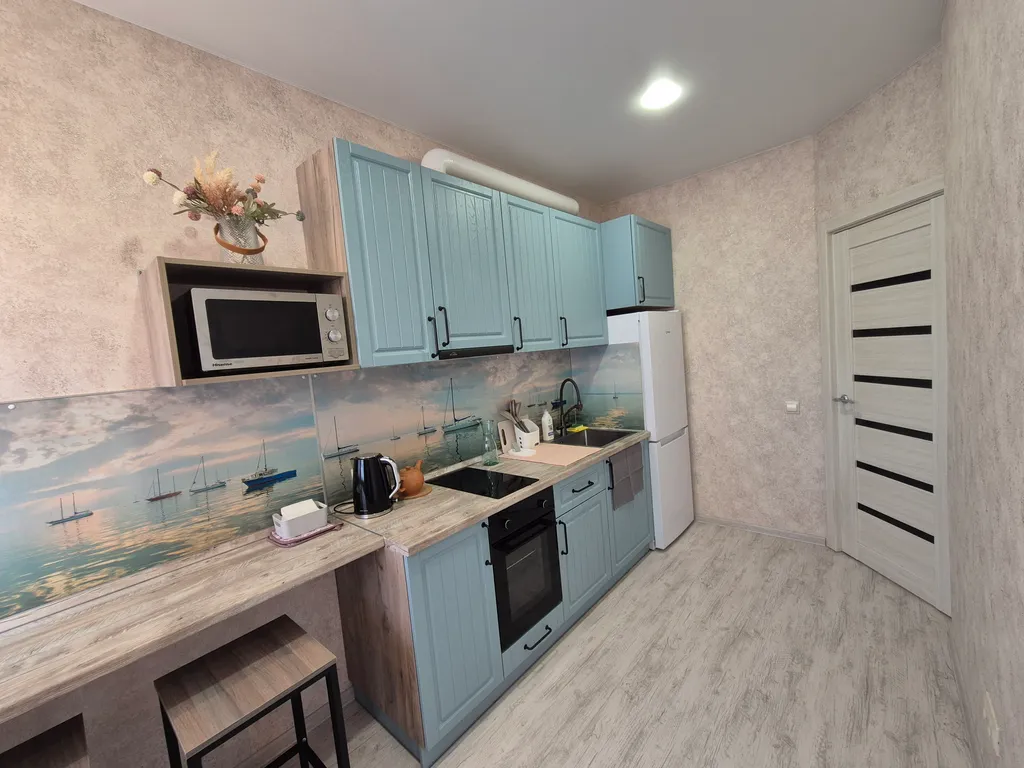 Уютная 1-комнатная квартира с видом на Каму в центре м/р Гайва