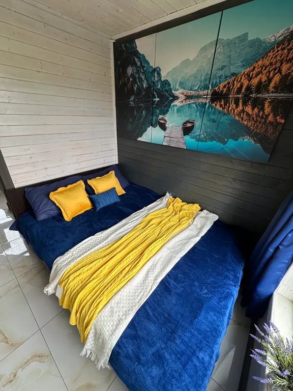 Красивый барнхаус с баней и банным чаном