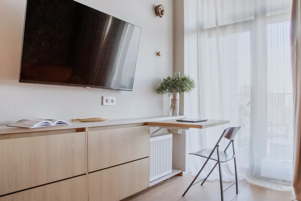 Апартамент с уличным бассейном с подогревом(бесплатно) на заливе