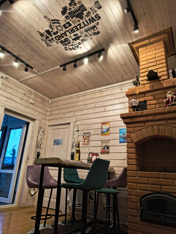 Русская усадьба с баней со швейцарским флёром