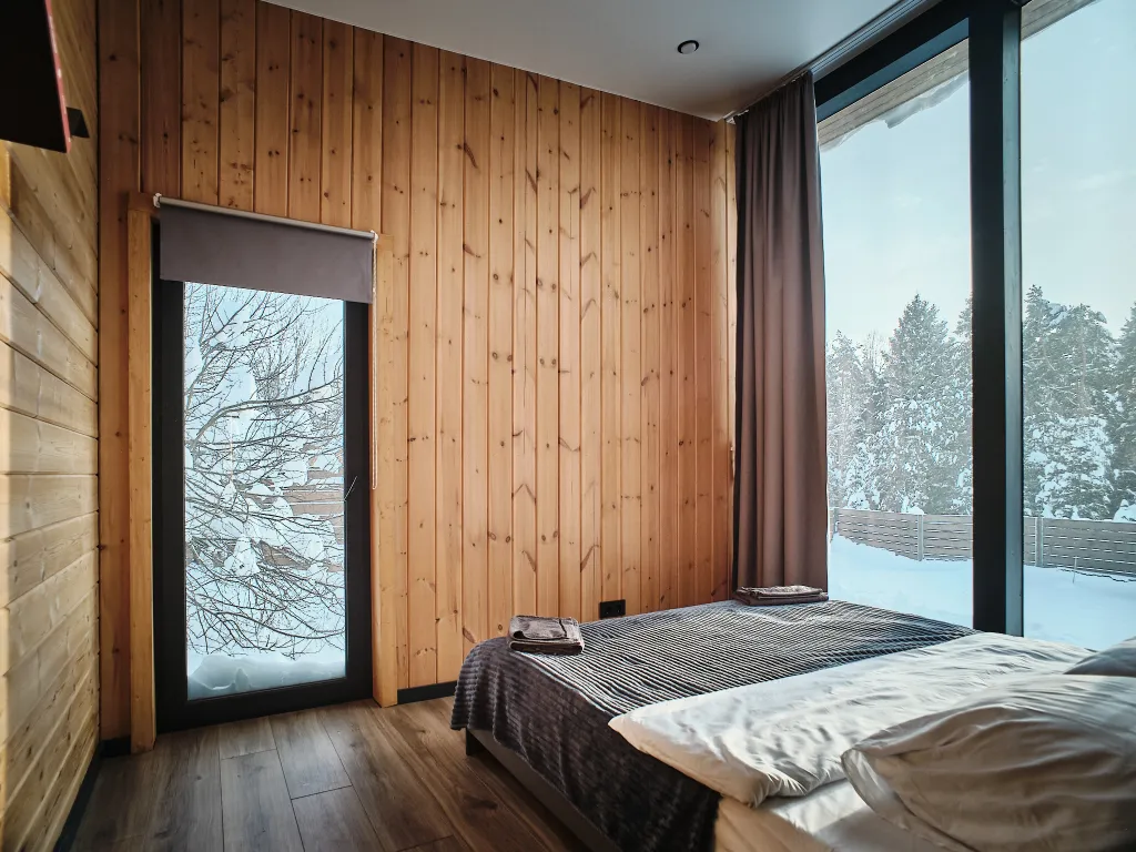 Нoвый уютный дoм с сауной у горнолыжного склона "Черника"