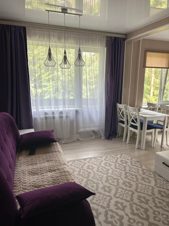 Квартира-студия с красивым видом на сосны