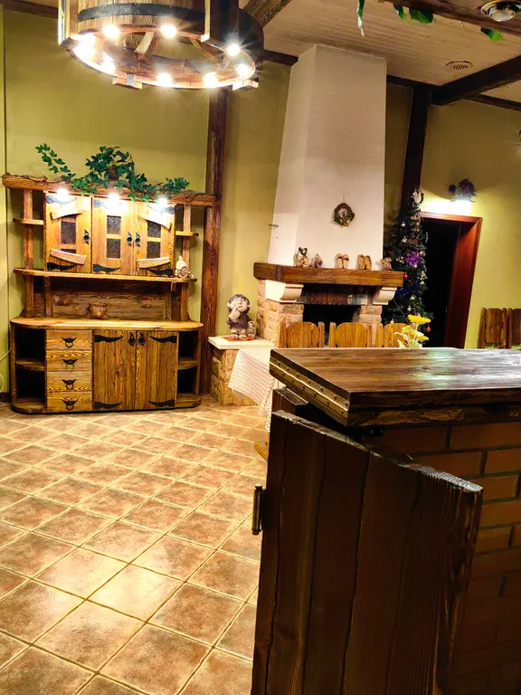 Атмосферный коттедж с дровяной баней и большим бассейном