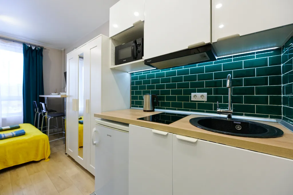 Квартира Квартира Стильная студия у метро — Москва