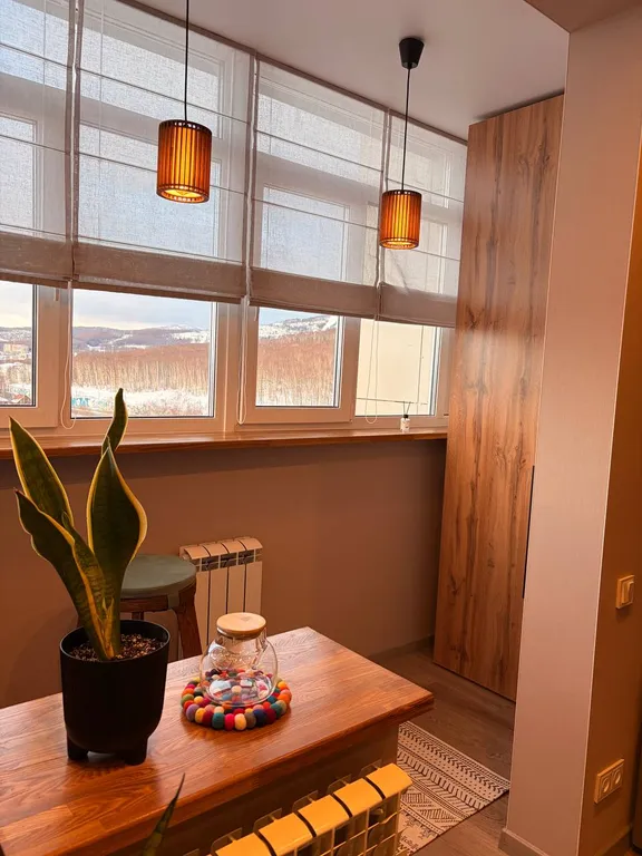 Уютная студия с прекрасным видом на город