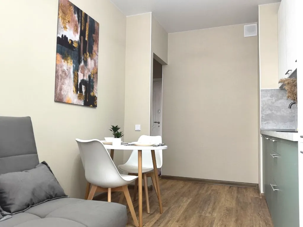 Однушка с большой кроватью и кухней-гостинной