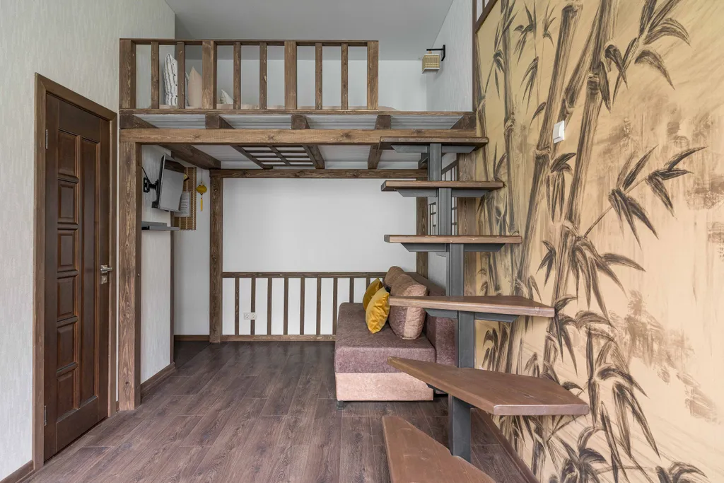 Двухярусная студия в восточном стиле в самом центре Бреста