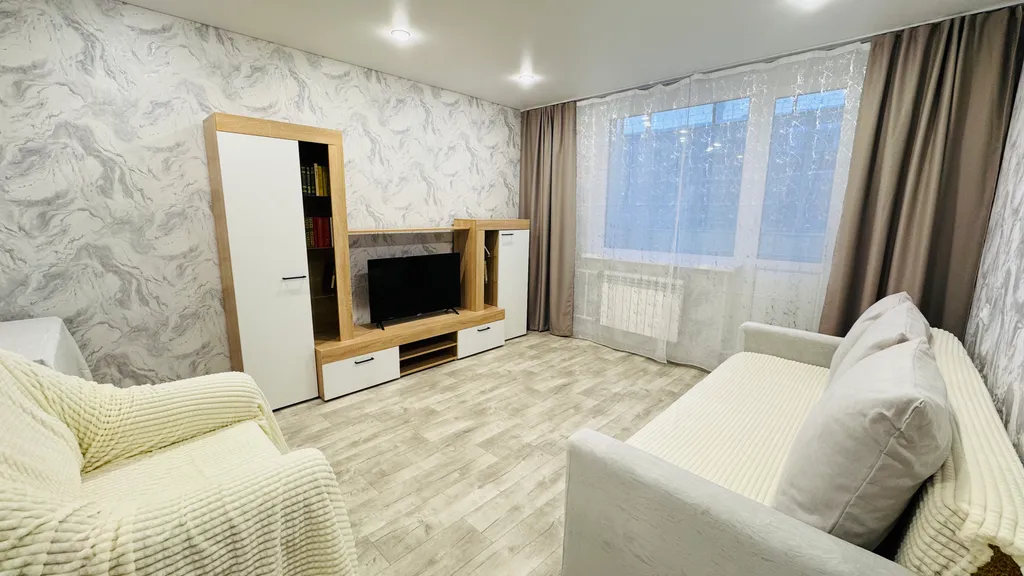 Теплая двухкомнатная квартира со свежим ремонтом до 5 человек