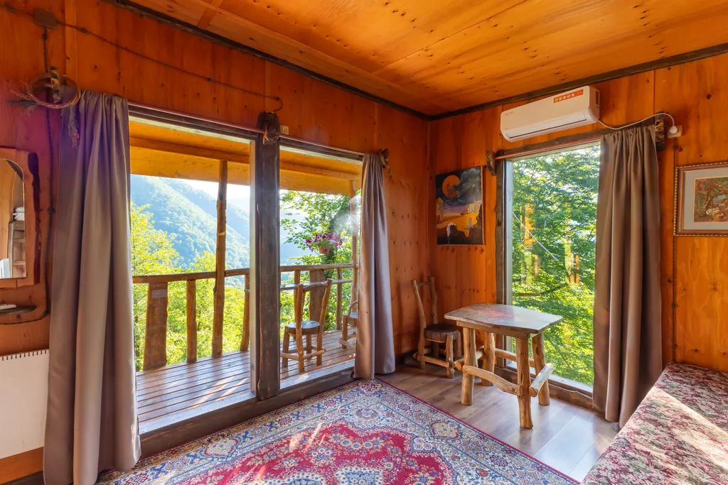 Глемпинг семейный с видом на горы