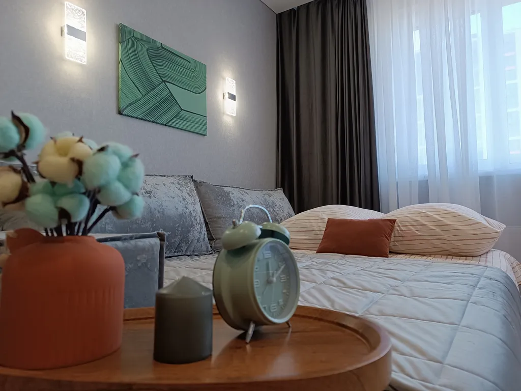 Просторная студия с 4-х местным размещением с видом на город