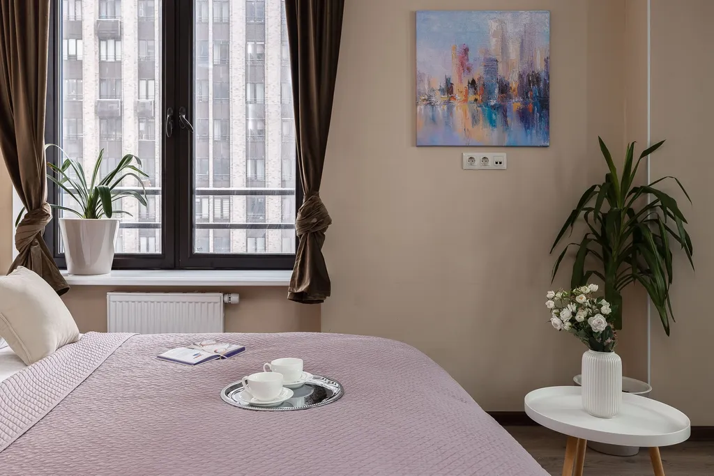 Квартира Апартаменты Symphony с 2 отдельными спальнями в жилом небоскребе — Москва