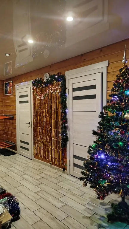 Уютный домик с баней и купелью, горячий чан