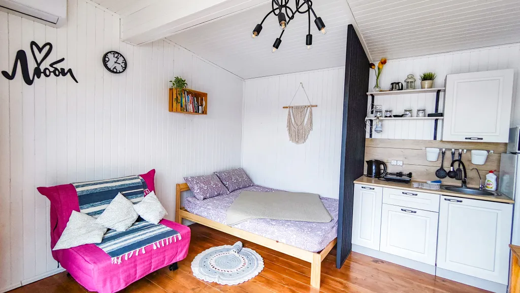 Сканди домик с баней