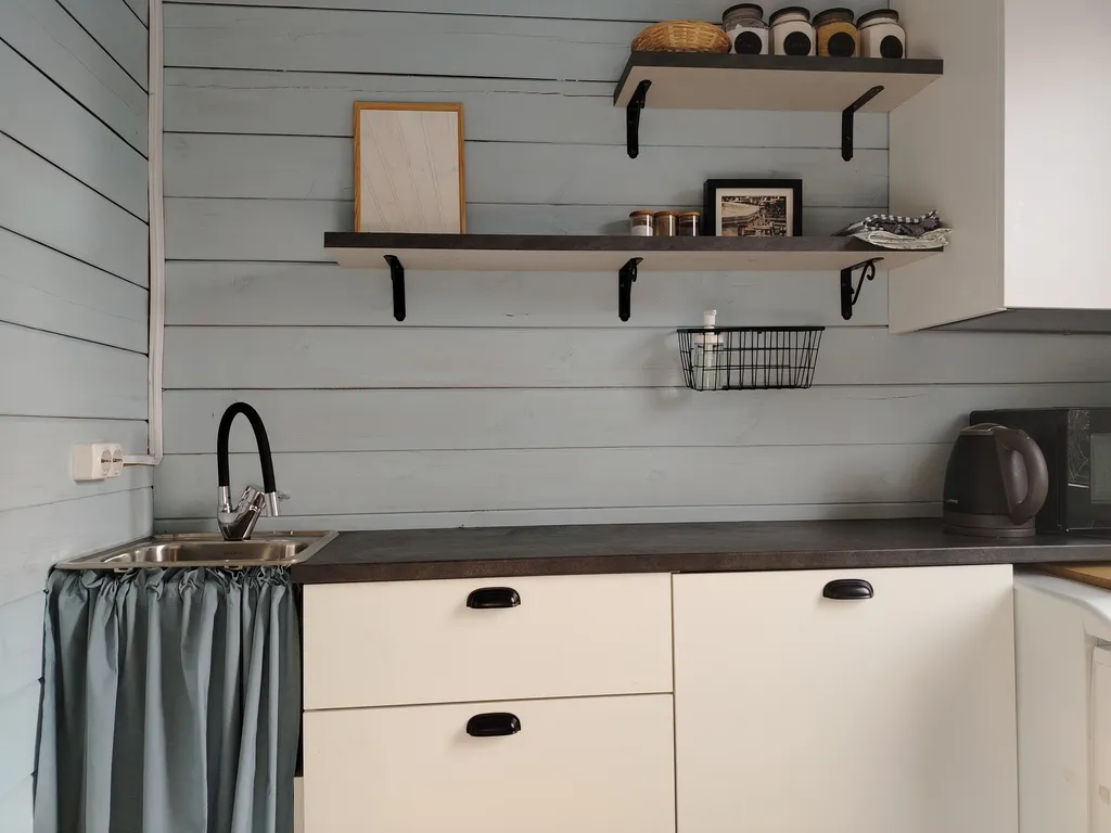 Голубой домик с баней