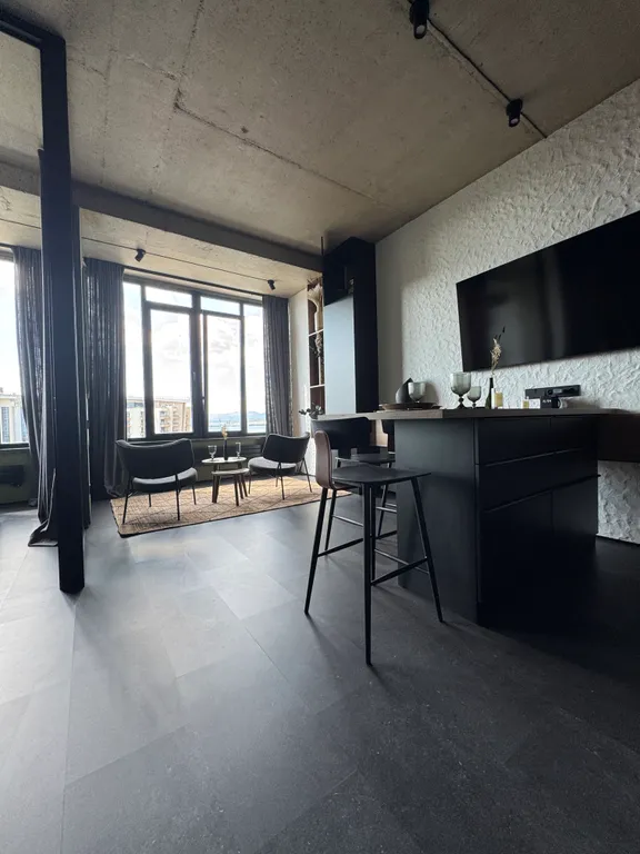 Квартира Большая 1к квартира в стиле эко-лофт, с панорамным видом на море — Геленджик