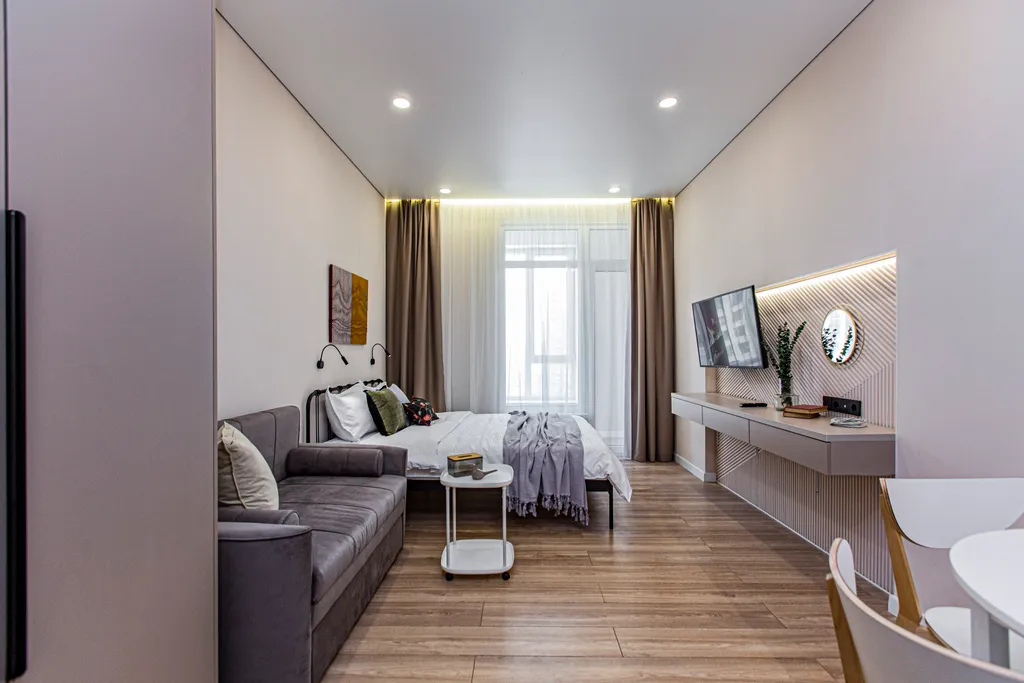 Квартира Студия 1 с шикарным видом и лоджией ЖК Еstet — Алматы