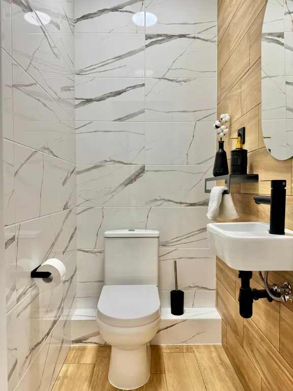 1-комнатная квартира с камином и двумя санузлами