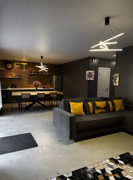 Дом с горячей купелью и баней в стиле Loft в центре Гродно