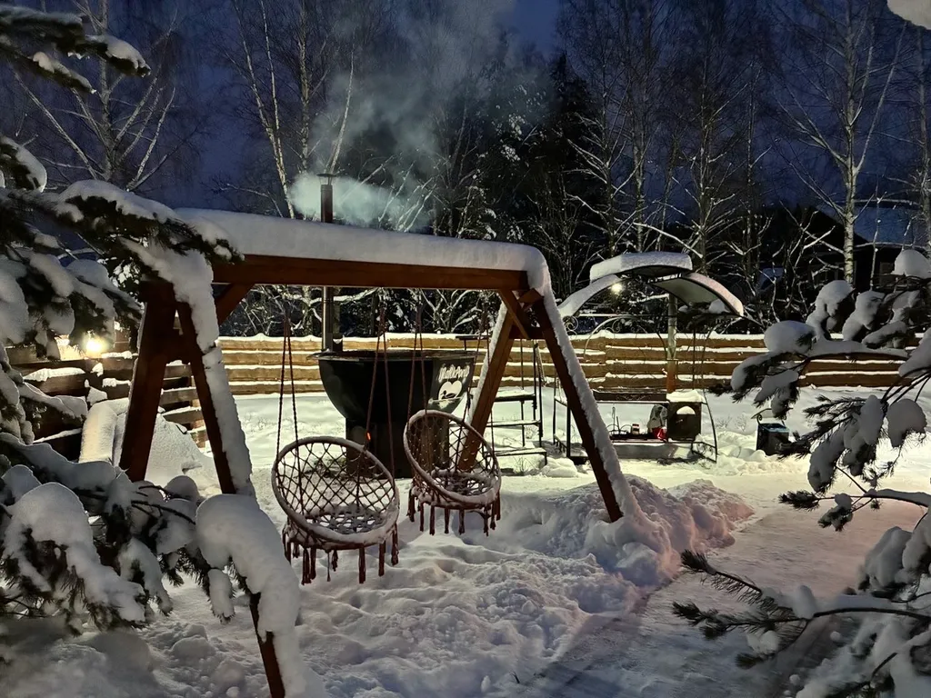 Уютный дом с чаном