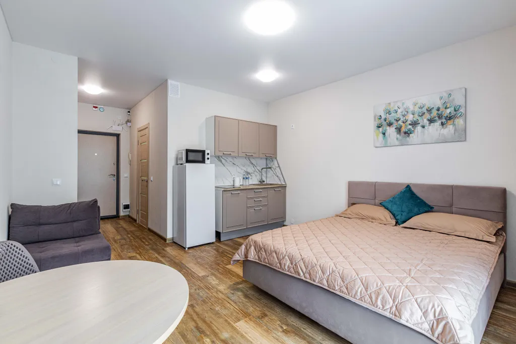 Студия с террасой и лаунж-зоной в центре