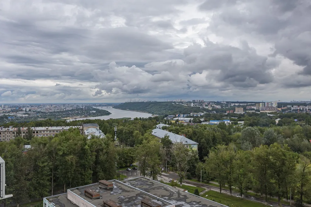 Квартира Улучшенная квартира-студия с видом на реку в верхней части города — Нижний Новгород