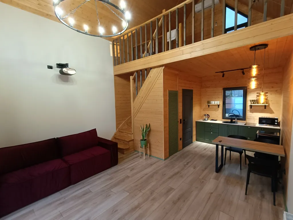 Aframe_KMV дом с горячим джакузи