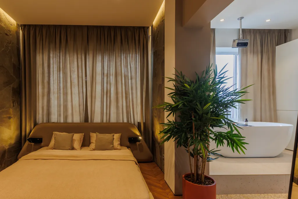 Видовые апартаменты с мастер ванной