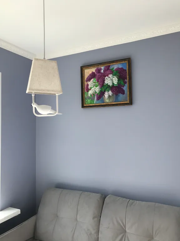 Квартира с зелёной гостиной