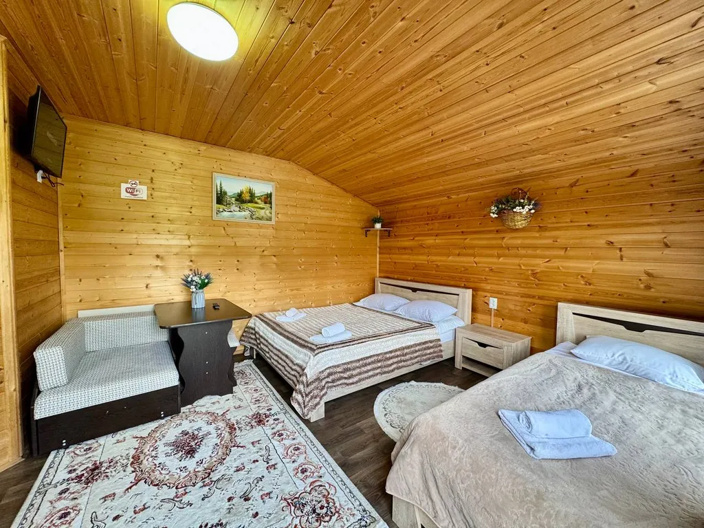 1-комнатный дом с двуспальной кроватью №1 и №4