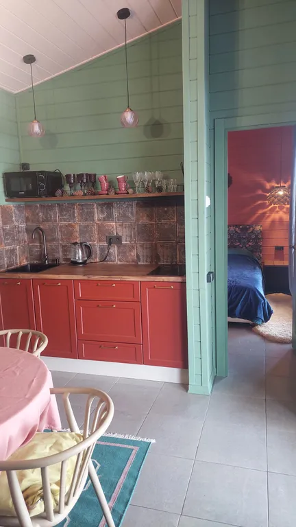 Домик на горе с сауной