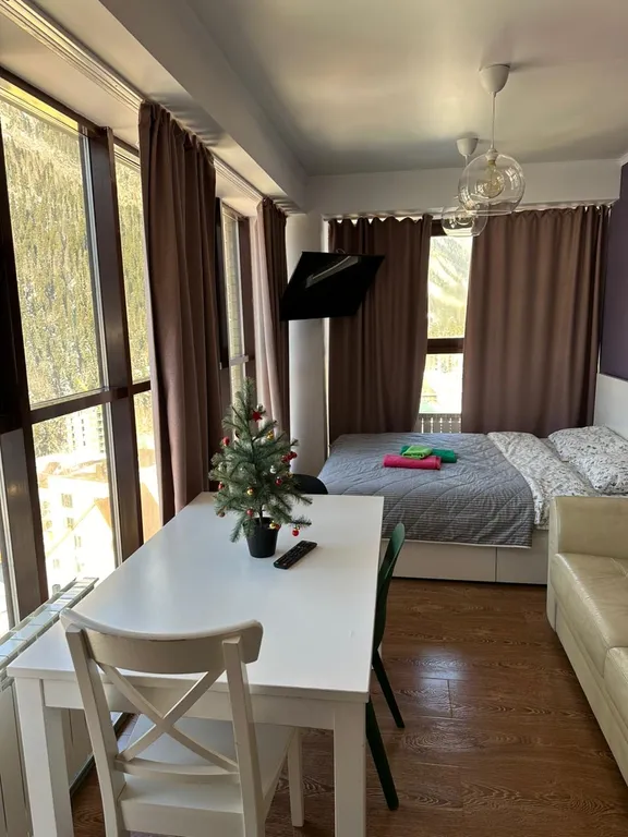 Светлая чистая квартира в центре Домбая рядом с канатной дорогой — аренда посуточно в Домбай