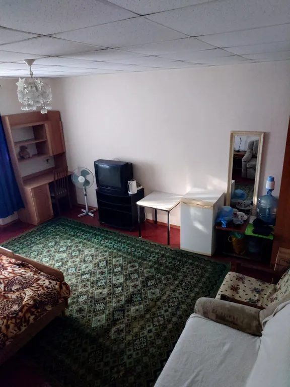 Уютная комната с санузлом и отличным зелёным двором для тихого отдыха