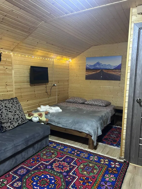 Домики у реки Теберда