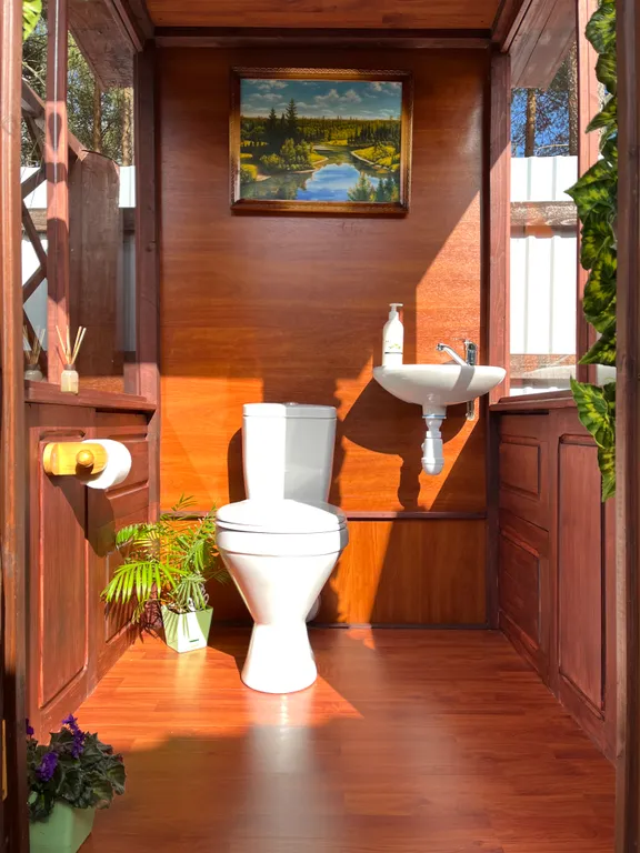 Коттедж Гостевой домик в Сосновом бору — Деревянное